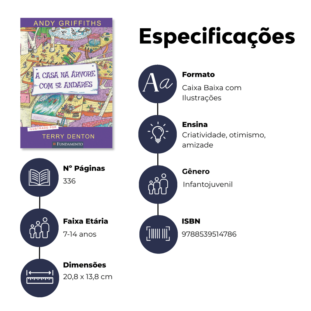 A Casa na Árvore com 52 Andares - Editora Fundamento livro_infantil