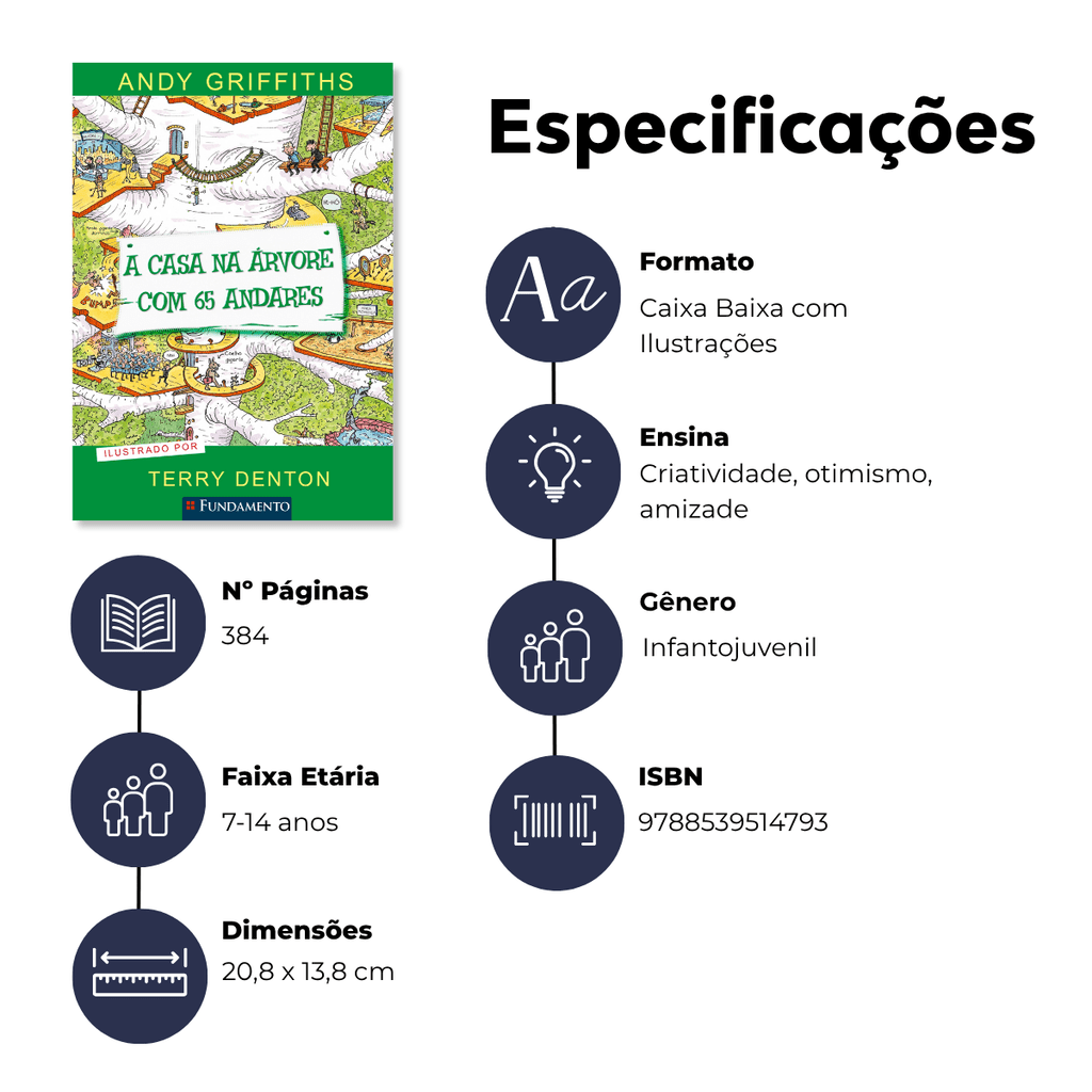 A Casa na Árvore com 65 Andares - Editora Fundamento livro_infantil