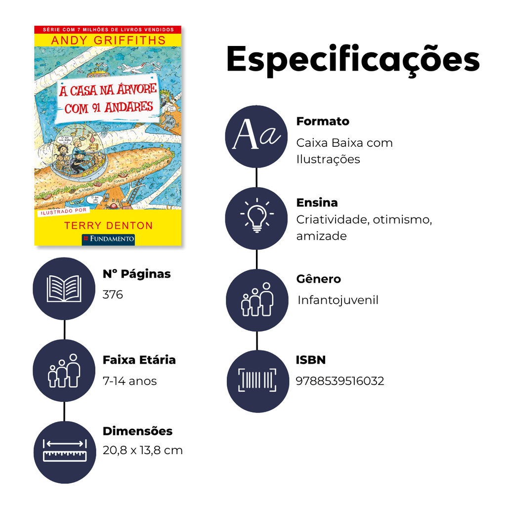 A Casa na Árvore com 91 Andares - Editora Fundamento livro_infantil