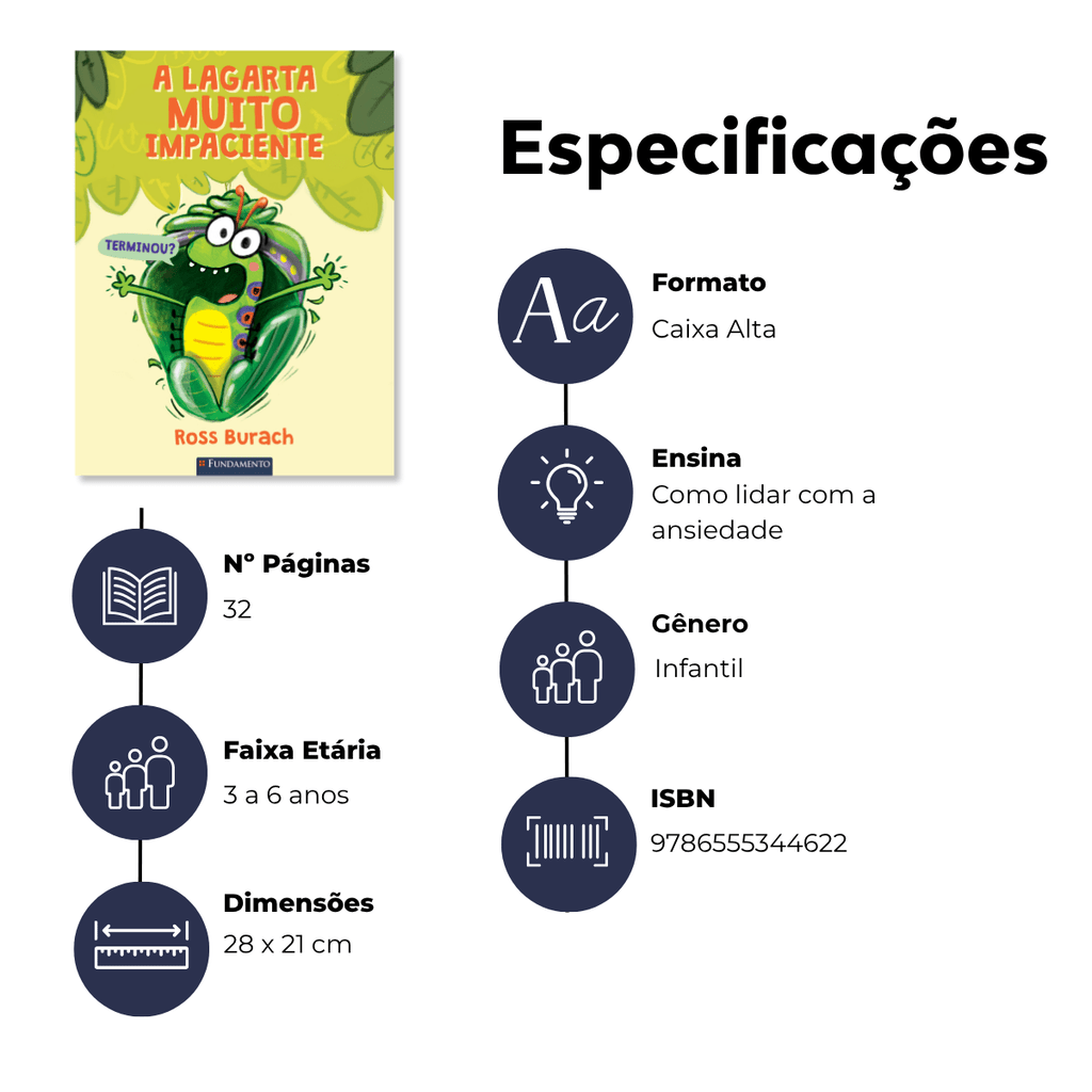 A Lagarta Muito Impaciente - Editora Fundamento livro_infantil