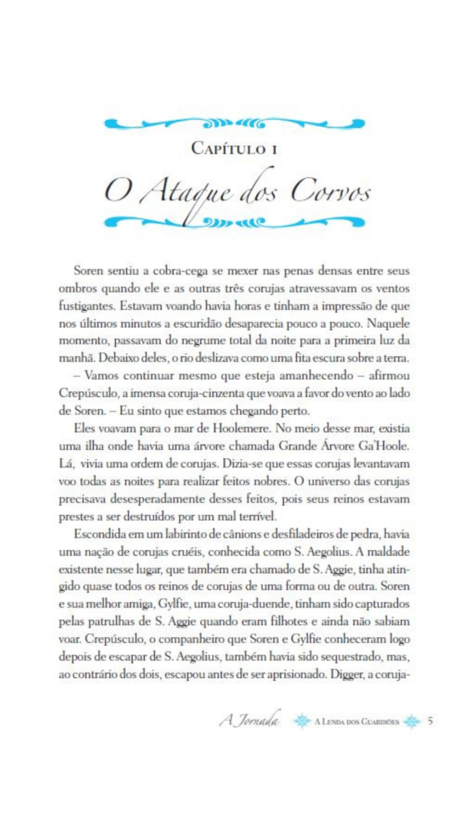 A Lenda dos Guardiões 02 - a Jornada - Editora Fundamento livro_infantil