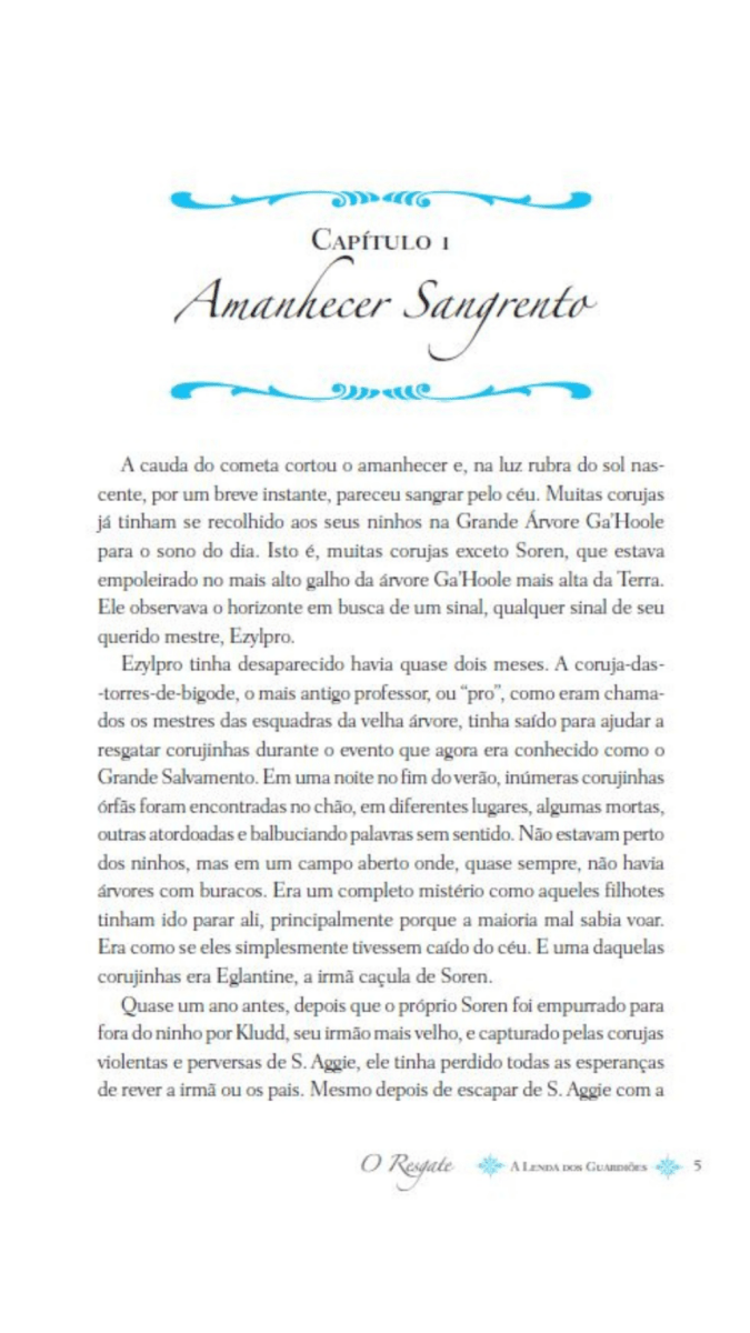 A Lenda dos Guardiões 03 - o Resgate - Editora Fundamento livro_infantil