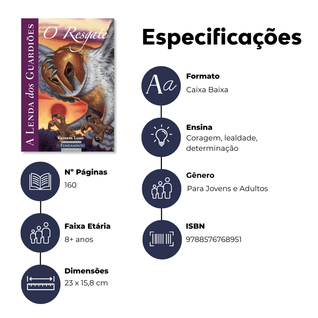 A Lenda dos Guardiões 03 - o Resgate - Editora Fundamento livro_infantil