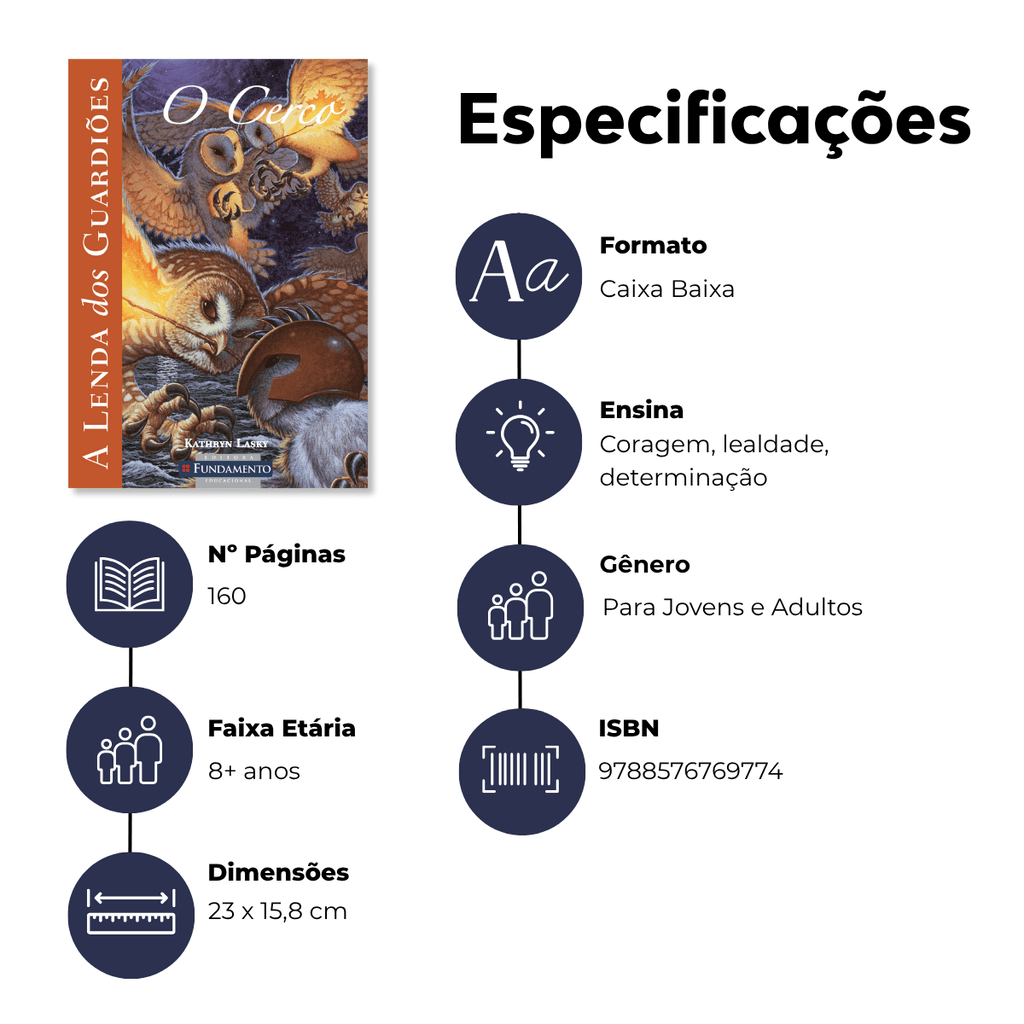 A Lenda dos Guardiões 04 - o Cerco - Editora Fundamento livro_infantil