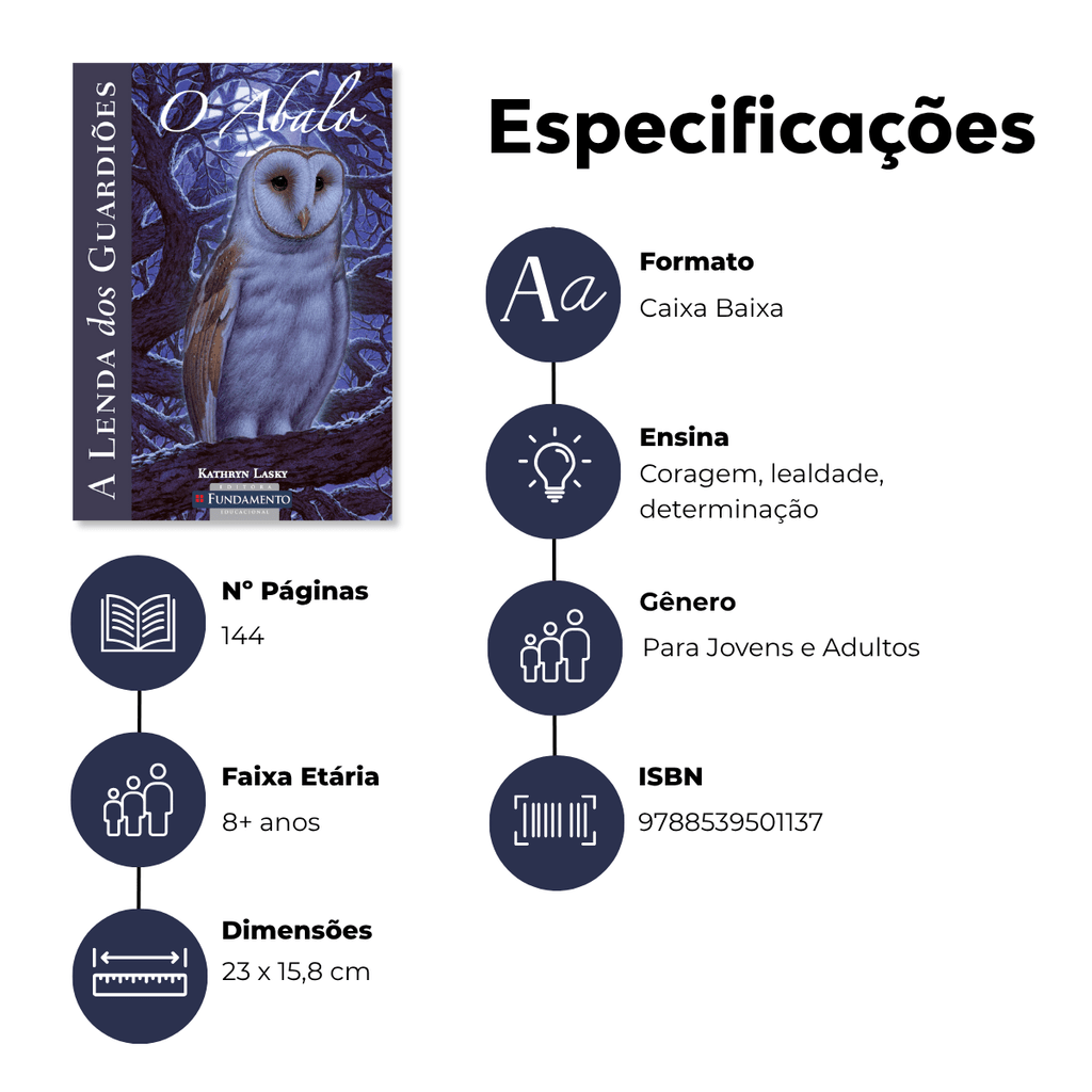 A Lenda dos Guardiões 05 - o Abalo - Editora Fundamento livro_infantil