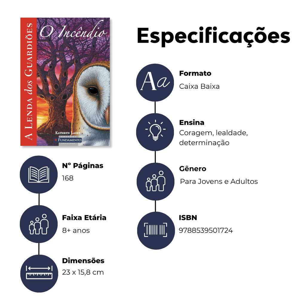 A Lenda dos Guardiões 06 - o Incêndio - Editora Fundamento livro_infantil