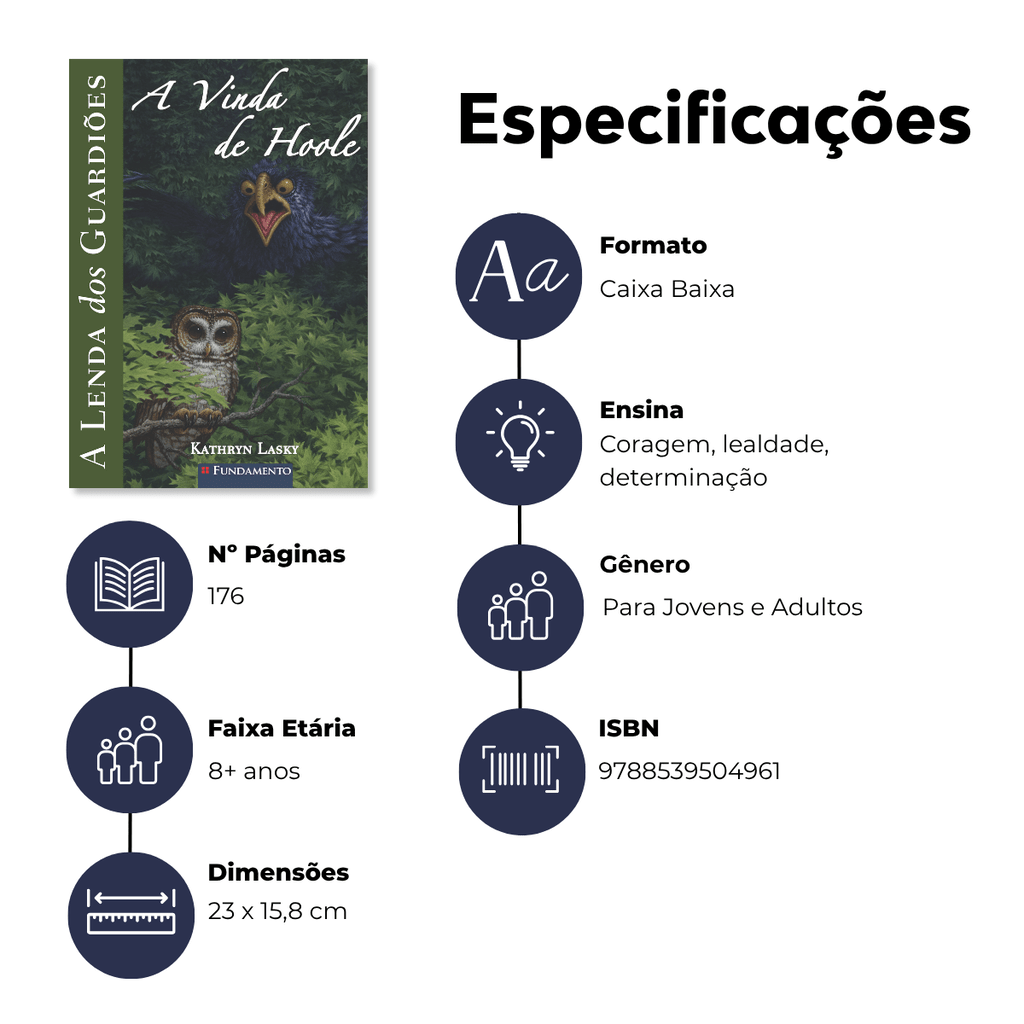 A Lenda dos Guardiões 10 - a Vinda de Hoole - Editora Fundamento livro_infantil
