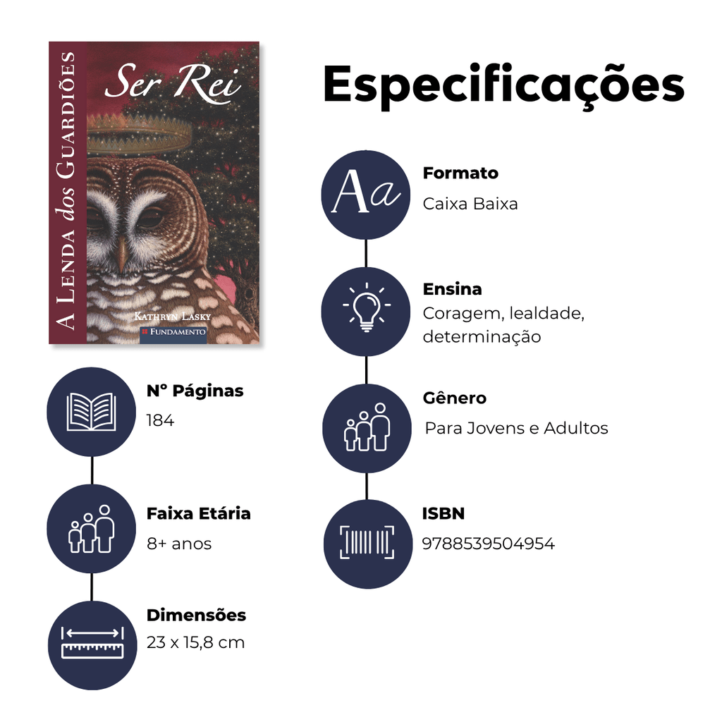 A Lenda dos Guardiões 11 - Ser Rei - Editora Fundamento livro_infantil