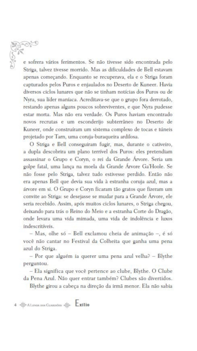 A Lenda dos Guardiões 14 - Exílio - Editora Fundamento livro_infantil