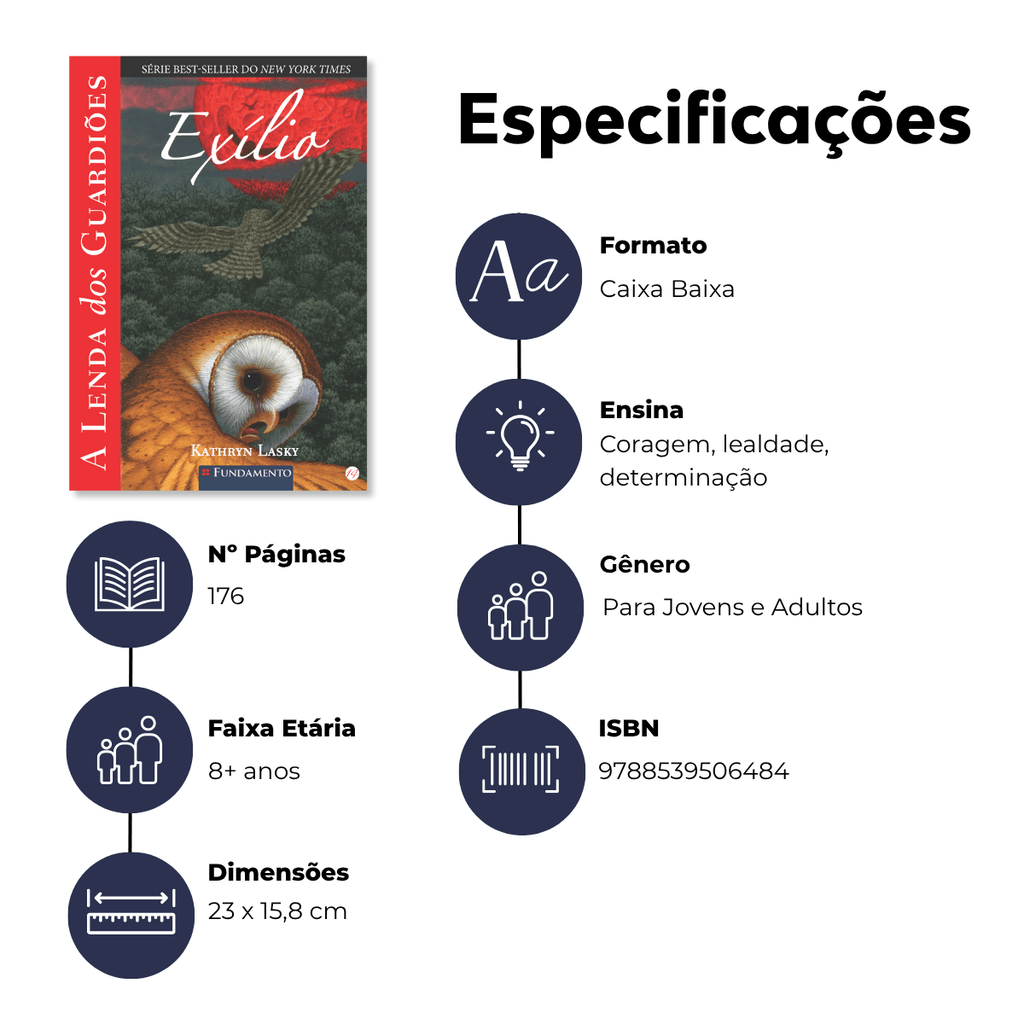 A Lenda dos Guardiões 14 - Exílio - Editora Fundamento livro_infantil