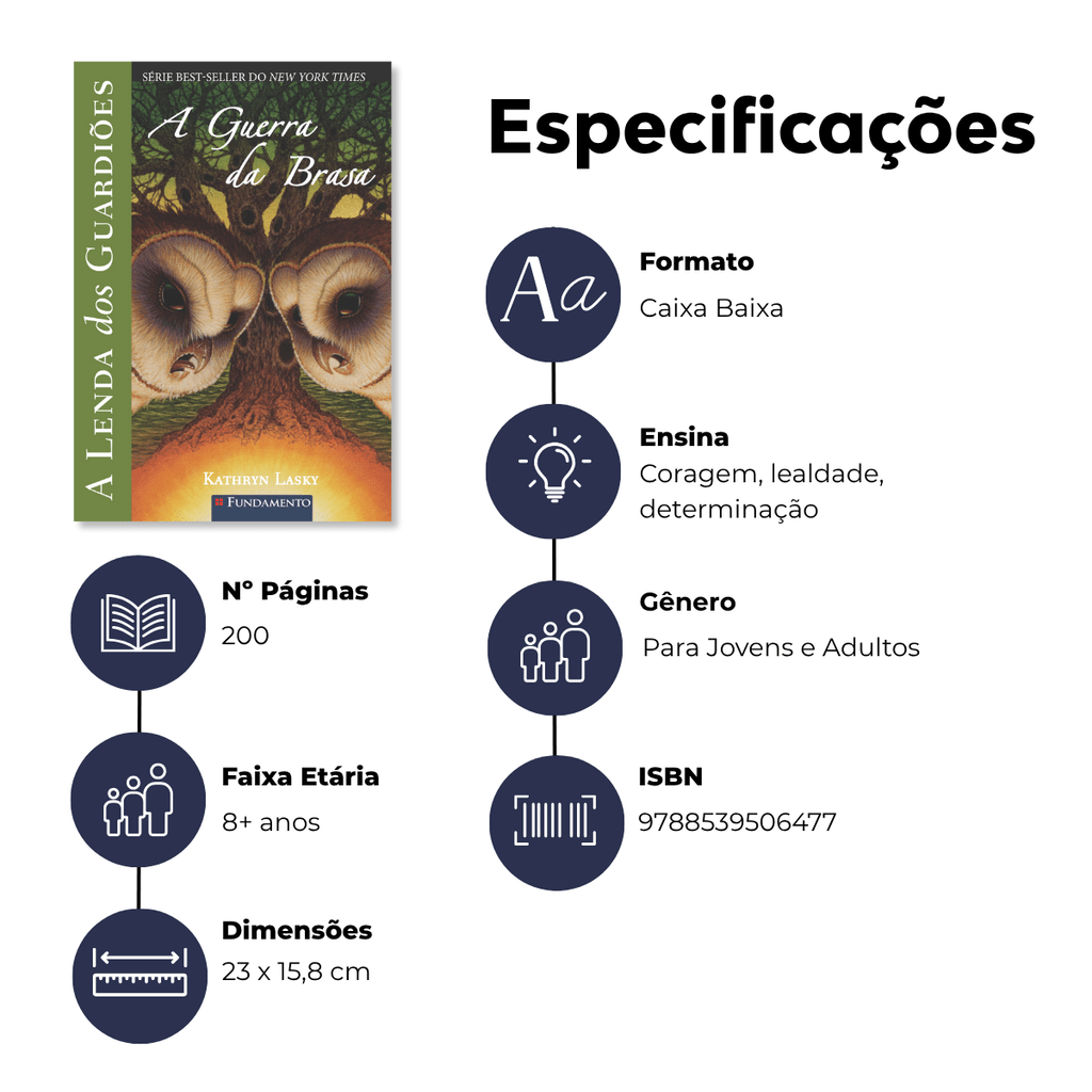A Lenda dos Guardiões 15 - a Guerra da Brasa - Editora Fundamento livro_infantil