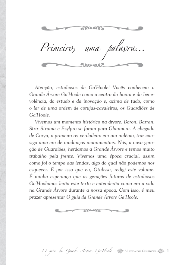 A Lenda dos Guardiões - o Guia da Grande Árvore Ga Hoole - Editora Fundamento livro_infantil