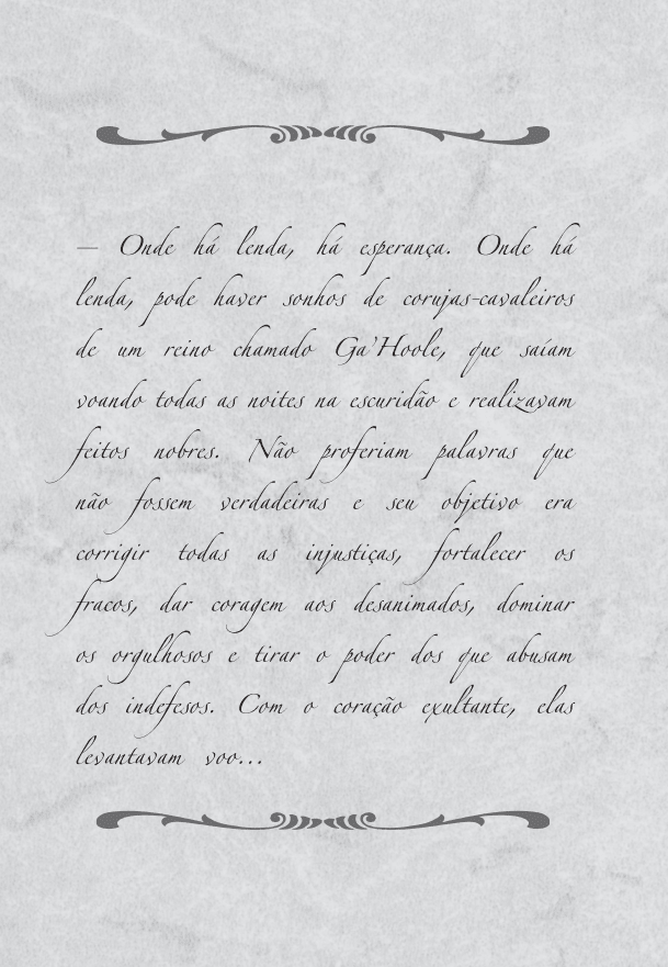 A Lenda dos Guardiões - o Guia da Grande Árvore Ga Hoole - Editora Fundamento livro_infantil