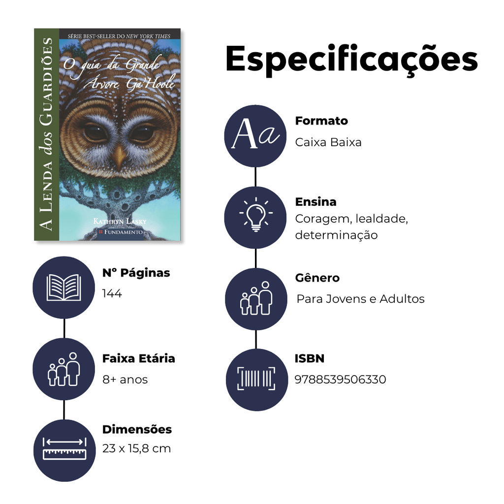 A Lenda dos Guardiões - o Guia da Grande Árvore Ga Hoole - Editora Fundamento livro_infantil