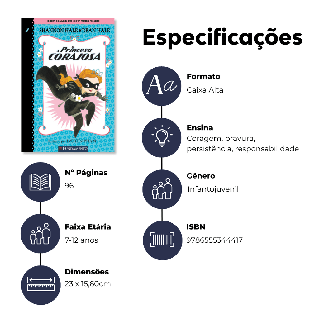 A Princesa Corajosa - Editora Fundamento livro_infantil