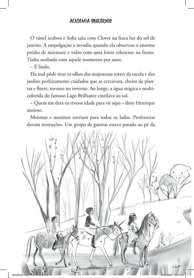 Academia Unicórnio 01: Sofia e Arco - íris - Editora Fundamento livro_infantil