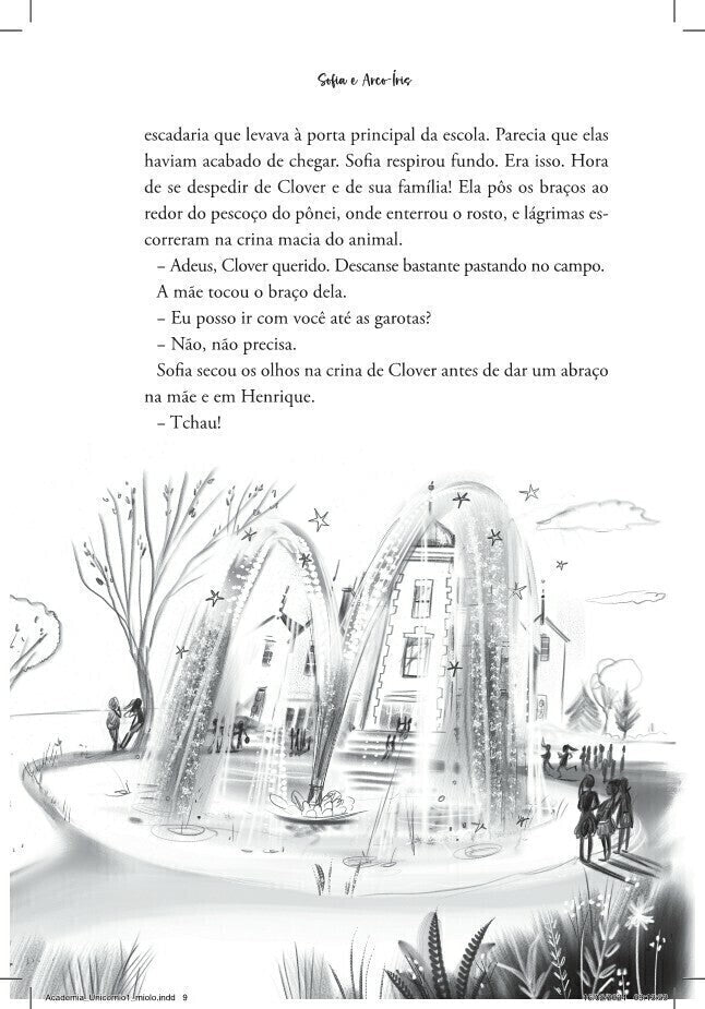 Academia Unicórnio 01: Sofia e Arco - íris - Editora Fundamento livro_infantil