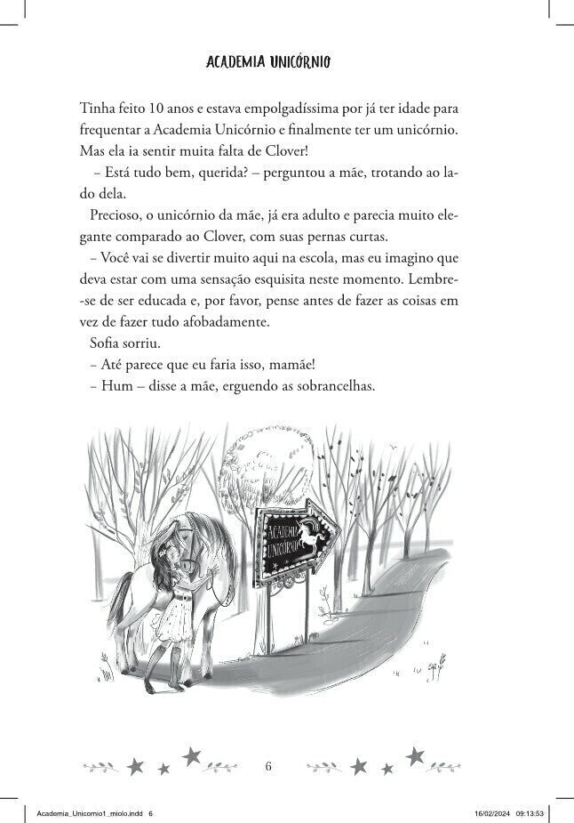 Academia Unicórnio 01: Sofia e Arco - íris - Editora Fundamento livro_infantil