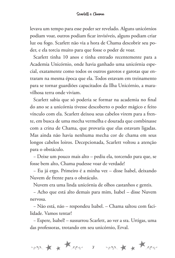 Academia Unicórnio 02: Scarlett e Chama - Editora Fundamento livro_infantil