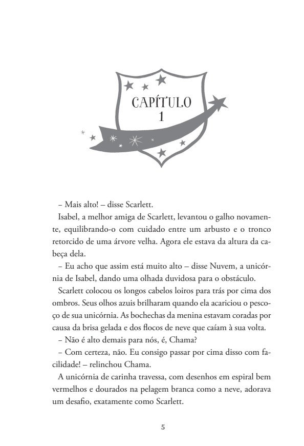Academia Unicórnio 02: Scarlett e Chama - Editora Fundamento livro_infantil