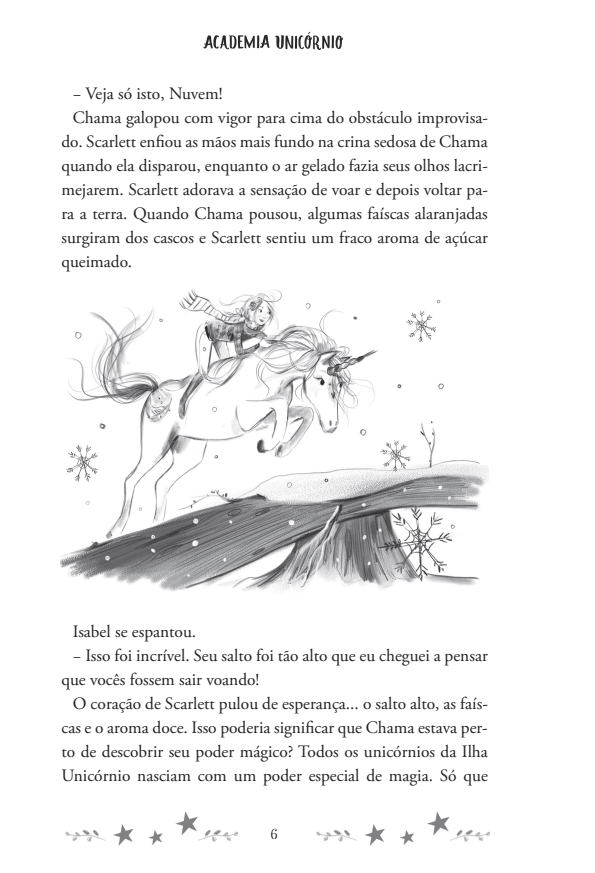 Academia Unicórnio 02: Scarlett e Chama - Editora Fundamento livro_infantil