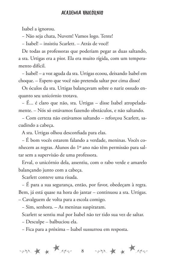 Academia Unicórnio 02: Scarlett e Chama - Editora Fundamento livro_infantil