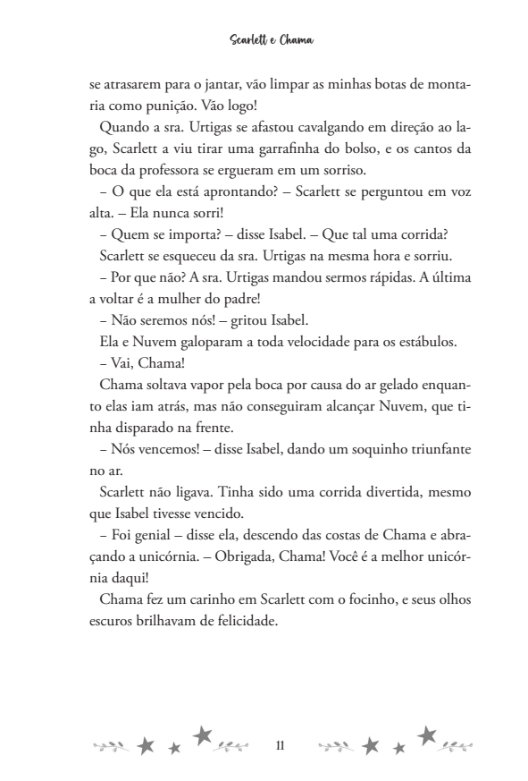 Academia Unicórnio 02: Scarlett e Chama - Editora Fundamento livro_infantil