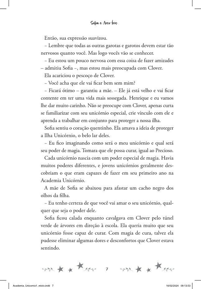 Academia Unicórnio 01: Sofia e Arco-íris