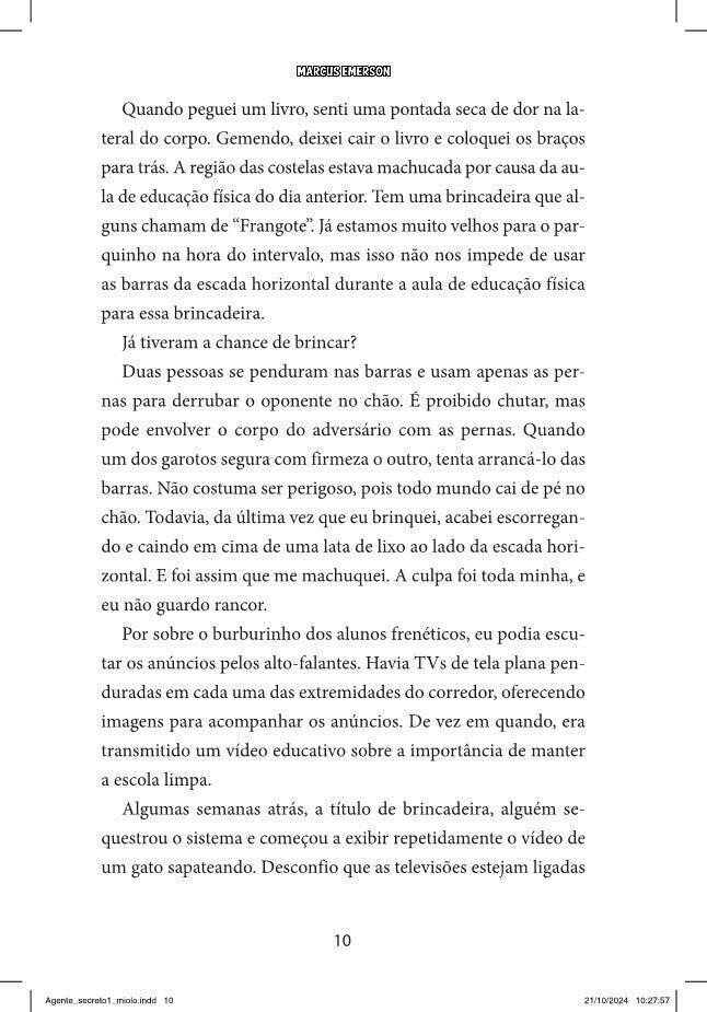 Agente Secreto 1 - Editora Fundamento livro_infantil
