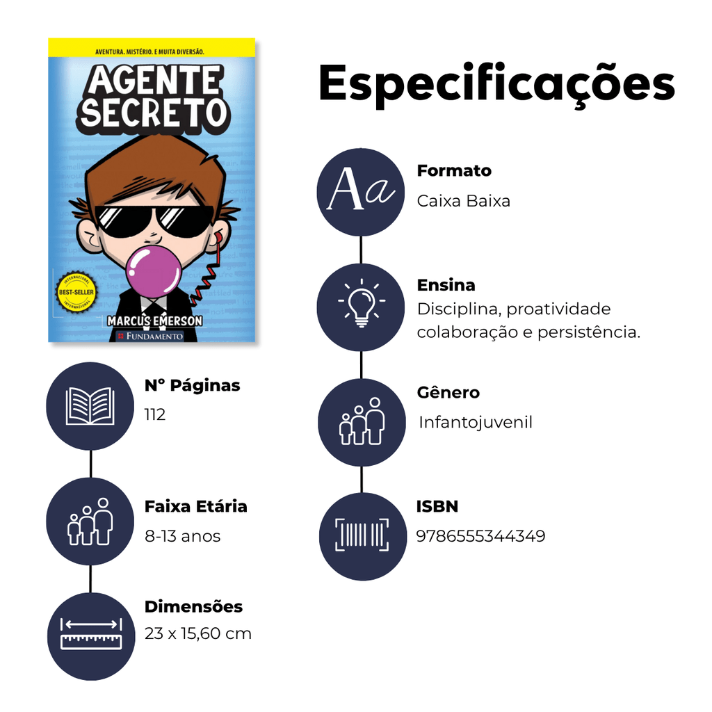 Agente Secreto 1 - Editora Fundamento livro_infantil