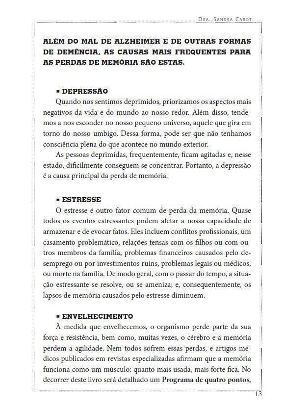 Alzheimer - o Programa Inovador para Prevenção e Tratamento - Editora Fundamento livro_infantil