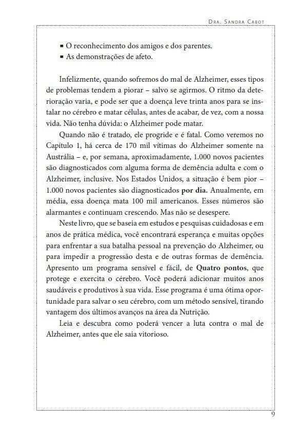 Alzheimer - o Programa Inovador para Prevenção e Tratamento - Editora Fundamento livro_infantil