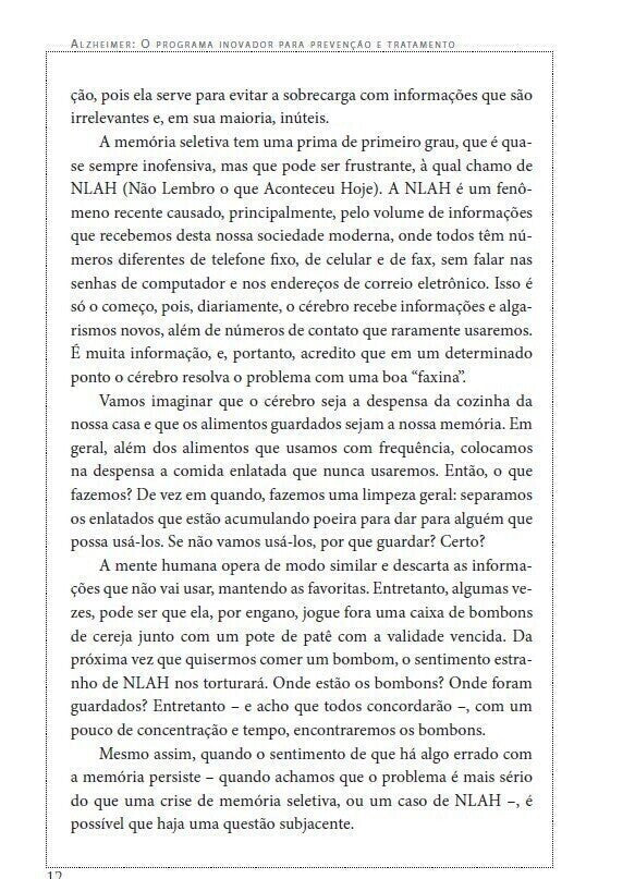 Alzheimer - o Programa Inovador para Prevenção e Tratamento - Editora Fundamento livro_infantil