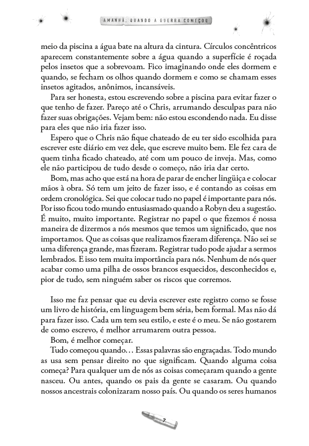 Amanhã 01 - Amanhã, Quando a Guerra Começou - Editora Fundamento livro_infantil