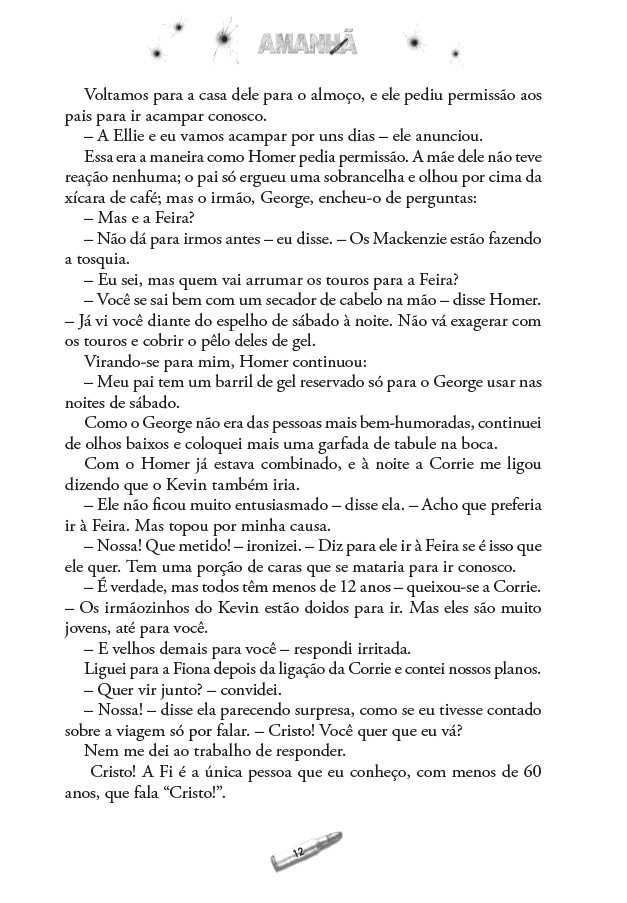 Amanhã 01 - Amanhã, Quando a Guerra Começou - Editora Fundamento livro_infantil
