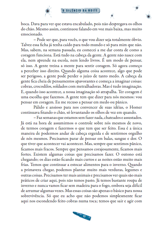 Amanhã 02 - O Silêncio da Noite - Editora Fundamento livro_infantil