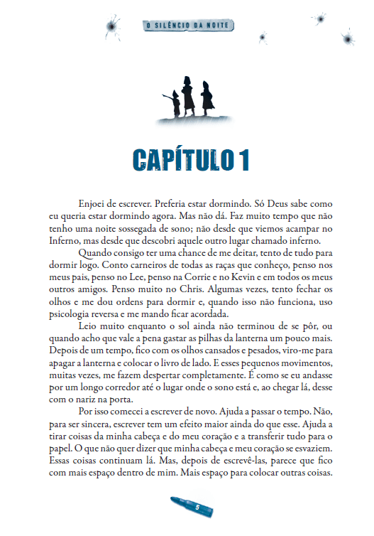 Amanhã 02 - O Silêncio da Noite - Editora Fundamento livro_infantil