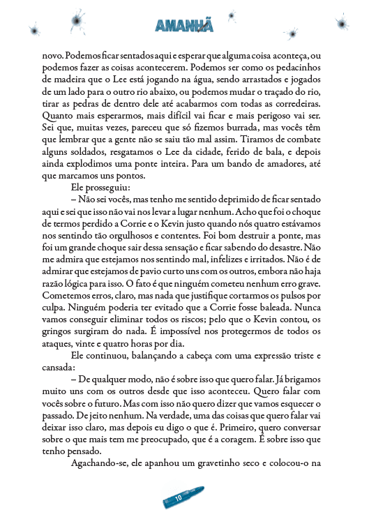 Amanhã 02 - O Silêncio da Noite - Editora Fundamento livro_infantil