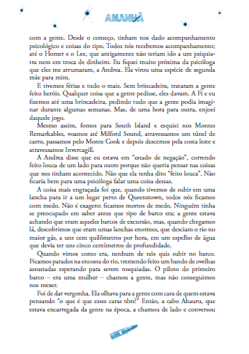 Amanhã 04 - Escuridão, Seja Minha Amiga - Editora Fundamento livro_infantil