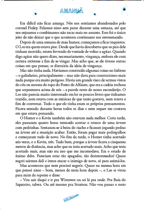 Amanhã 05 - Vingança em Chamas - Editora Fundamento livro_infantil