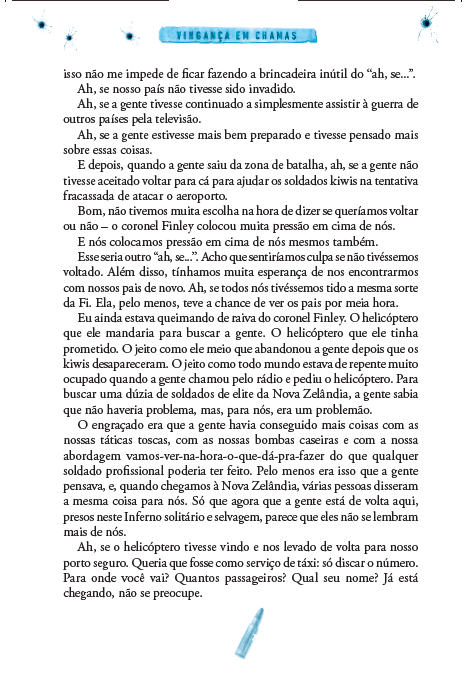Amanhã 05 - Vingança em Chamas - Editora Fundamento livro_infantil