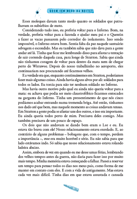 Amanhã 06 - Quem Tem Medo da Noite? - Editora Fundamento livro_infantil