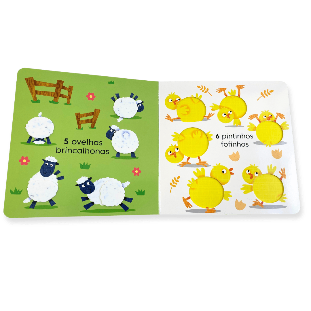Animais na Fazenda: Contando até 10 - Editora Fundamento livro_infantil