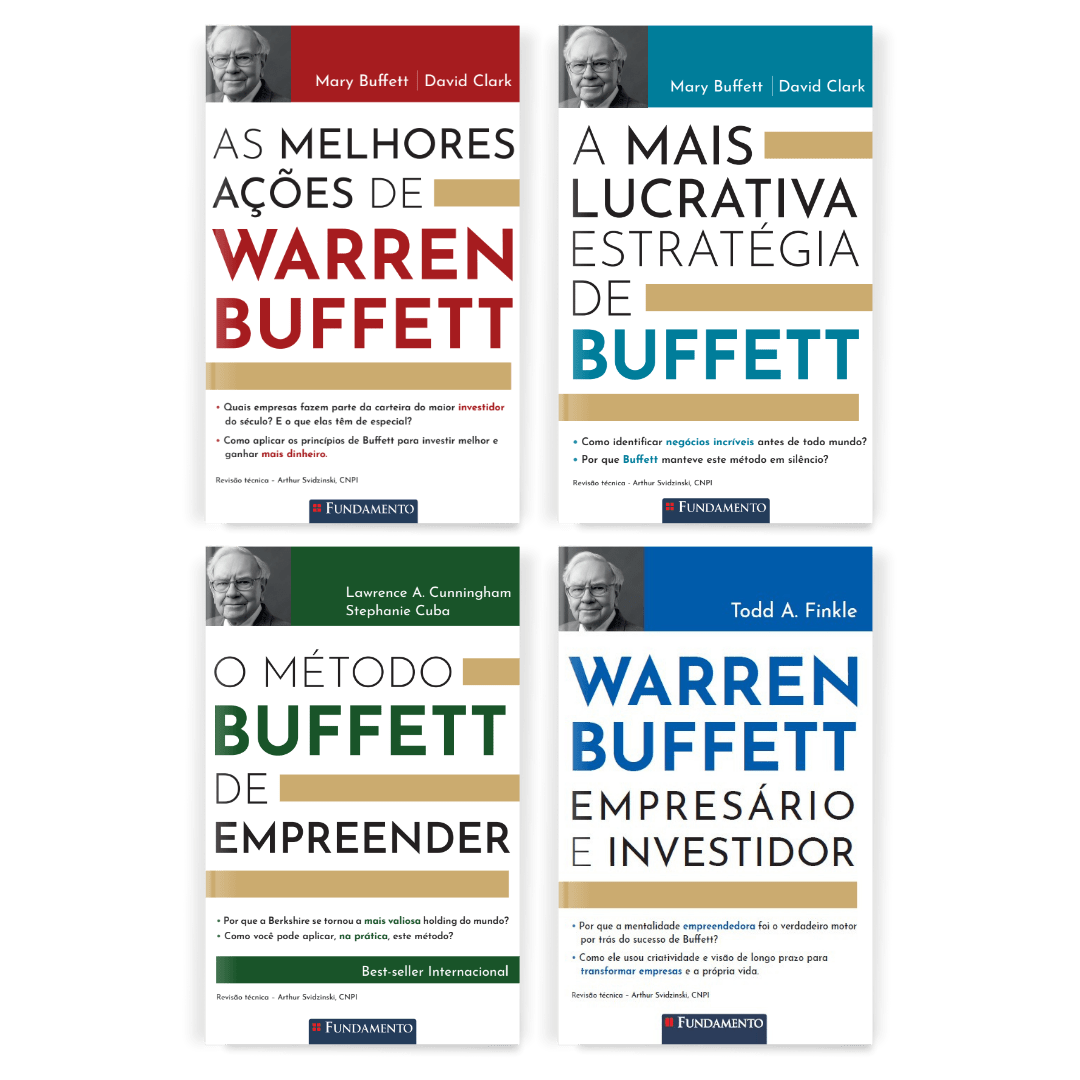 Aprenda com Buffett (4 Livros) - Editora Fundamento livro_infantil