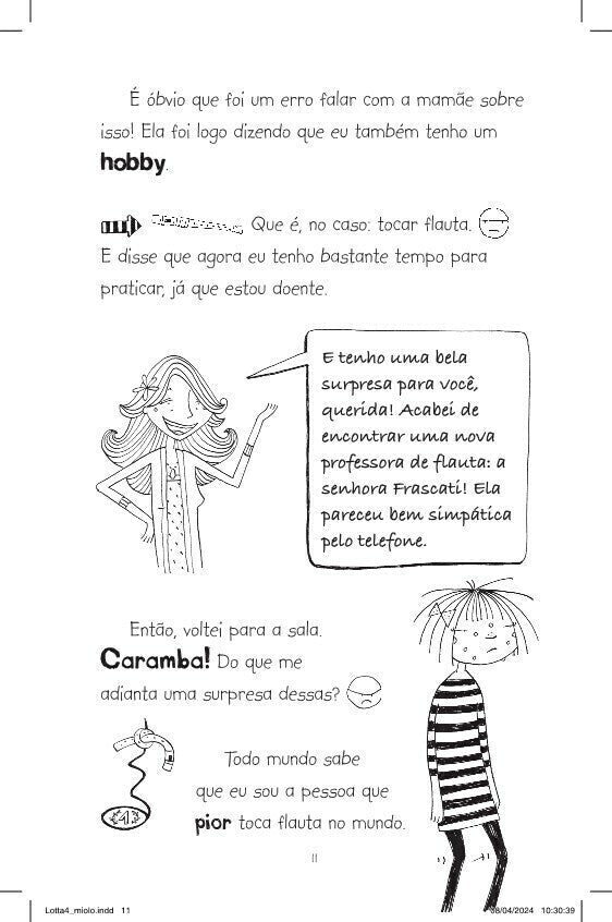 As (Extra)Ordinárias (Des)Aventuras de Lotta 4:o Coelho na Cartola - Editora Fundamento livro_infantil