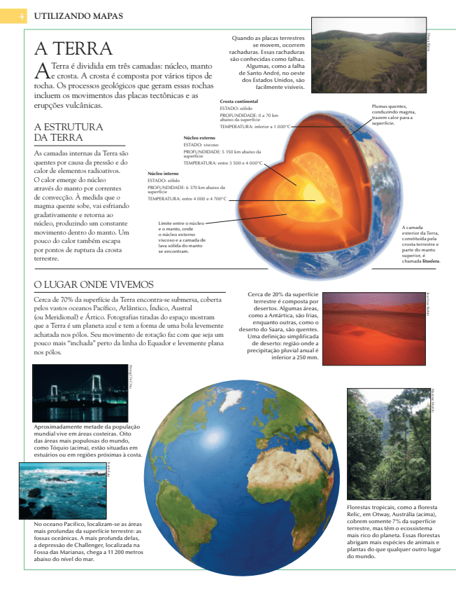 Atlas Geografico Mundial - Azul - Editora Fundamento livro_infantil