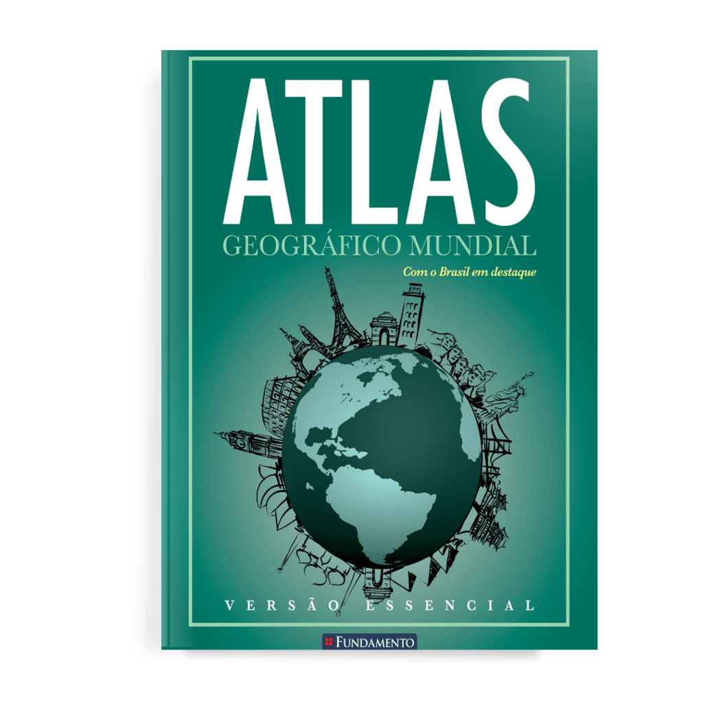 Atlas Geografico Mundial Versao Essencial - Verde - 2ª Edicao - Editora Fundamento livro_infantil
