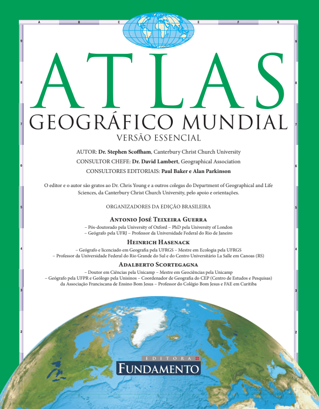 Atlas Geografico Mundial Versao Essencial - Verde - 2ª Edicao - Editora Fundamento livro_infantil