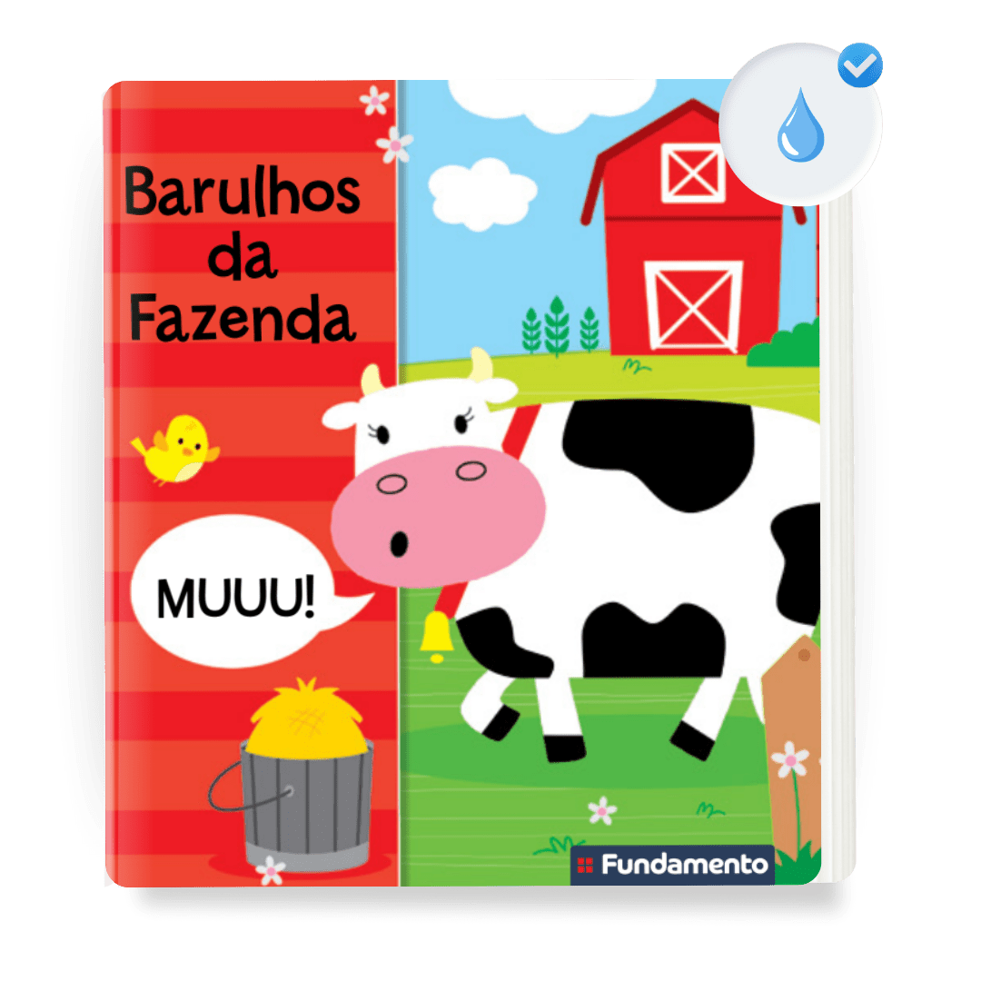 Barulhos da Fazenda (Livro de Banho para Bebês) - Editora Fundamento livro_infantil