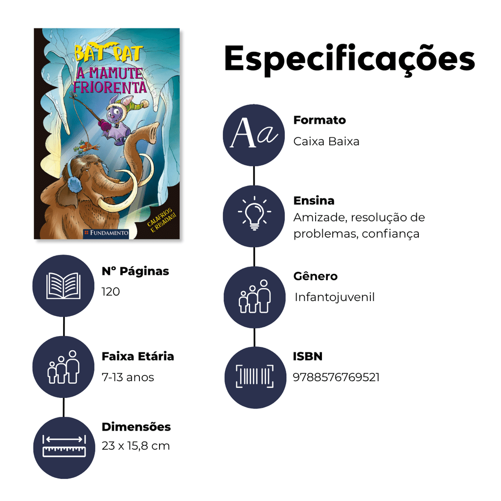 Bat Pat - a Mamute Friorenta - Editora Fundamento livro_infantil